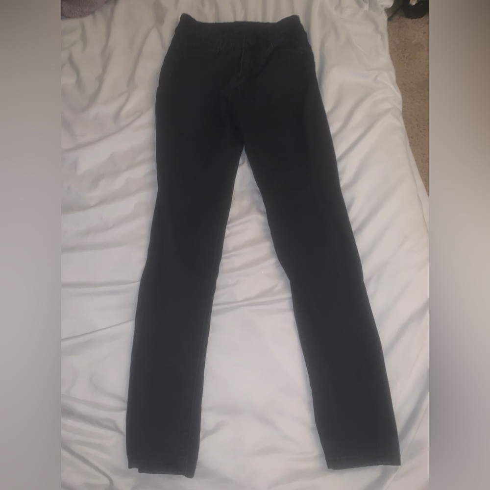 black denim jeans